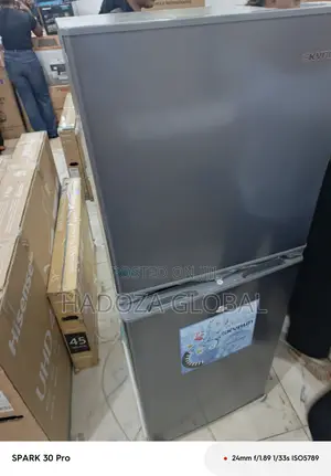 Compact Double Door Fridge - Skyrun 195 Litres