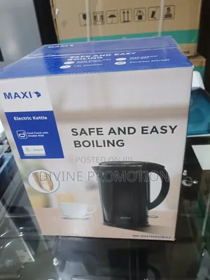 1.5 Liters Maxi Electric Jug, Black Color, 1850-2200 Watts