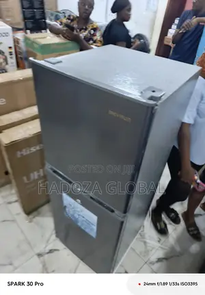Modern Fridge With Freezer - Skyrun Dual Doors - 195 L