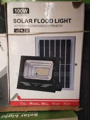 100w Solar Flood Light With Panel
