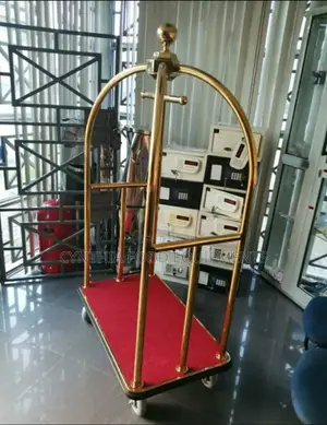 Hotel Luggage Trolley (Gold)
