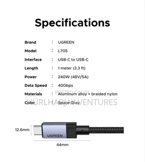 Ugreen 8K Display 40Gbs PD Cable