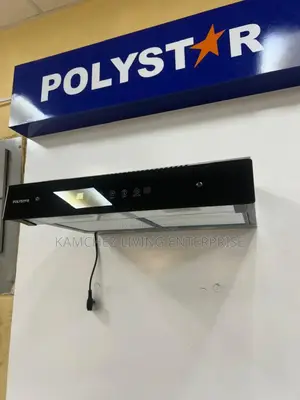 Polystar 60cm Slim 2-in-1 System Range Hood – Black