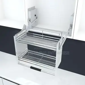 Pull Down Plate/Dish Rack – Pull-Down 2-Tier Design
