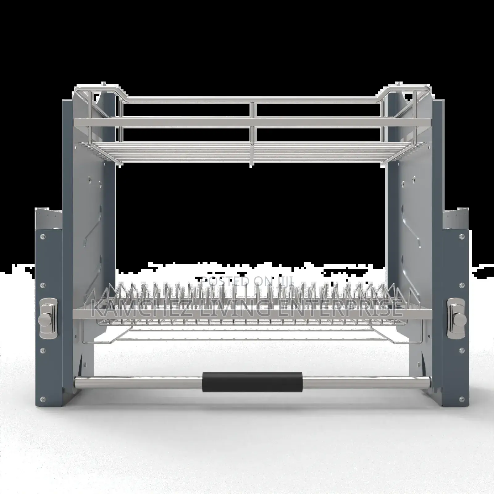 Pull Down Plate/Dish Rack – Pull-Down 2-Tier Design