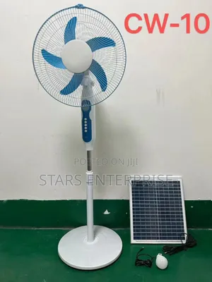 Solar Rechargeable Fan for Homes and Offices