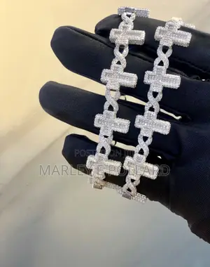 Infinity Cross Bracelet Moissanite