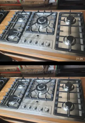 Original Quality Gs 5 Burners in-Built Stainless Steel Gas