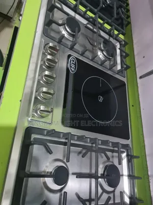 Cliff Inbuilt 4 Gas 1 Electric Stainless Steel Gas Cooker