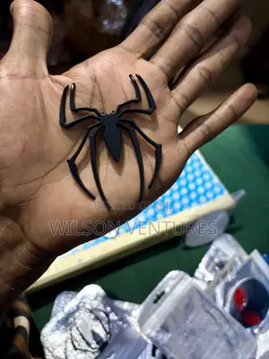 1pc Universal 3d Car Sticker Metal Spider Decal Logo Badge