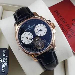 Luxury Patek Philippe Automatic Leather Wristwatch