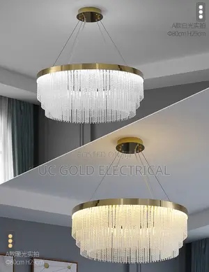 Gold Plated Modern Crystal Chandelier Lights Luxury Pendant