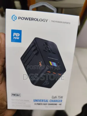 Powerology Pwc041 Gan 75w Universal Charger 4 Port