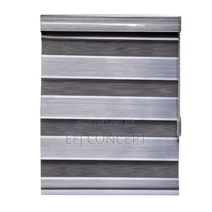 Grey and White Color Pattern Day and Night Window Blind