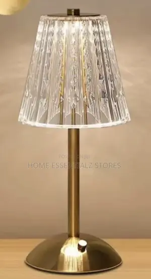 Crystal Led Rechargeable Table Lamp With Touch Sensor