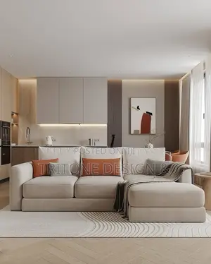 Lounge Interior Design With Animation