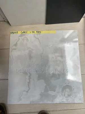 60x60 Spanish Light Grey Glossy Tile