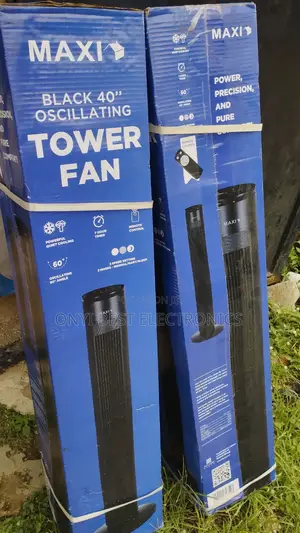 Maxi New Soft Touch Control 40” Tower Fan With Steady Base