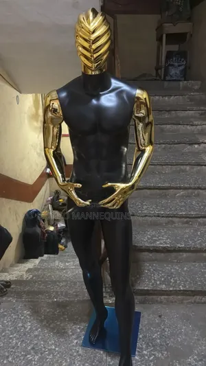 Black And Gold Spider Face Male Mannequins