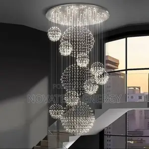 Circular Design Raindrops Crystal Chandelier Light