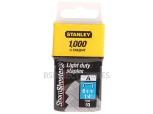 Stanley 0- Tra204t Light Duty Staples 6mm (Pack of 1000)