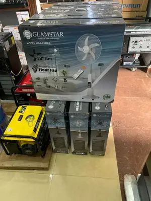 Glamstar 18 Inches Rechargeable Standing Fan 9gsf-938r)