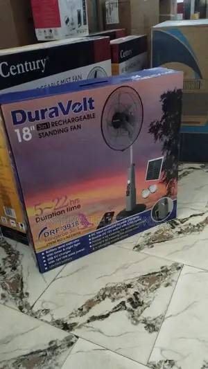 Duravolt 18 Inches Rechargeable Standing Fan | DRF-3918hr