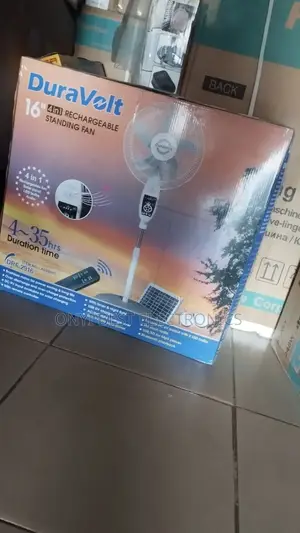Duravolt 16 Inches Rechargeable Fan + Solar Panel | DRF 3916