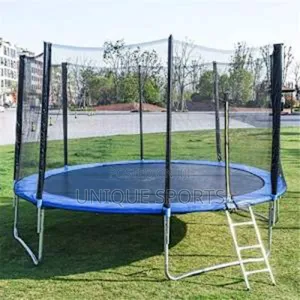American Fitness 8ft Trampoline With Ladder and Safety