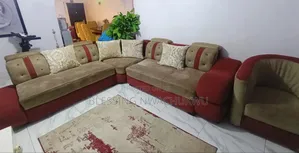 7 Seater L Shape Sofa With Pocket Chair and Tv Console