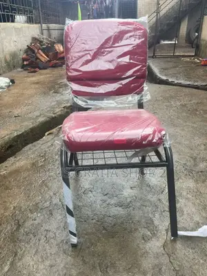 Red Church Chair With Basket