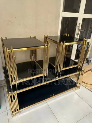 Square Luxury Glass Centre Table (3in1)