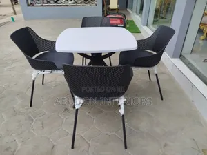 Black 4 In 1 Unique Table With Chair