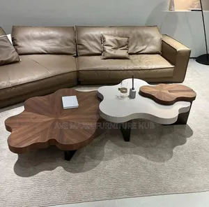 Wooden Center Table and Side Stool