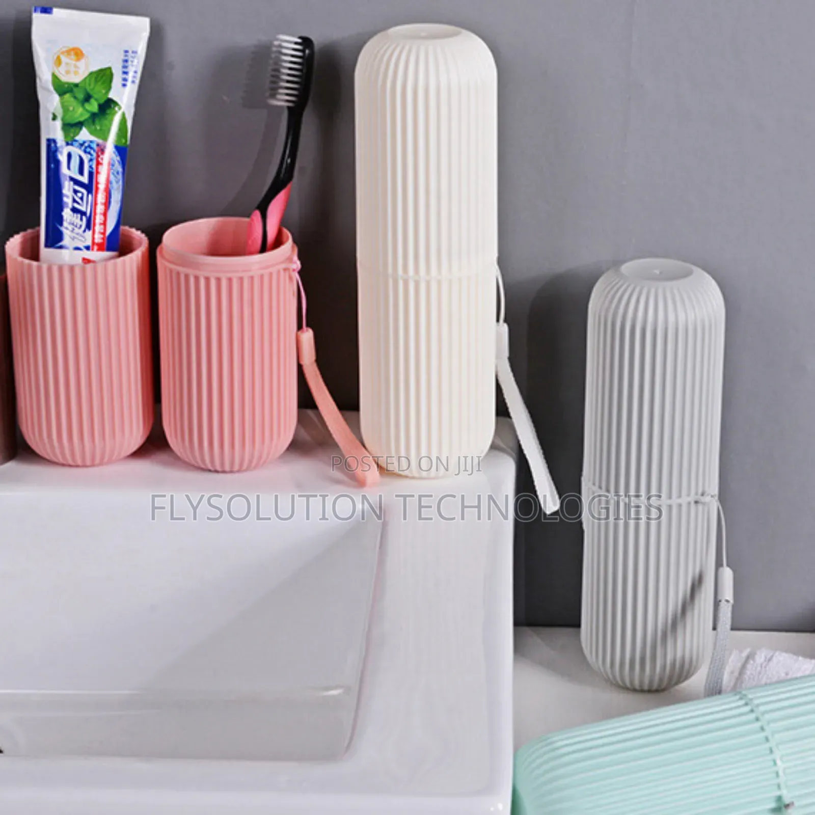 5pcs Toothbrush and Toothpaste Holder