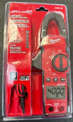Milwaukee 2235-20 400 Amp True Rms Digital Clamp Meter.
