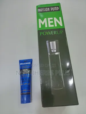 Powerup Penis Pump+Maxman Enlarging Cream: Penis Enlargement