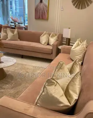 6seater Fabricsofa Can Come in Colors Made With High Quality