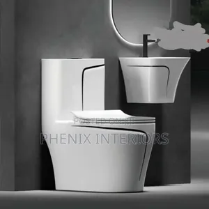 Modern Quality Toilet Water Closet With Wall Hung Basin