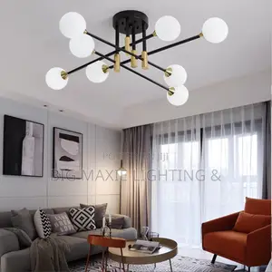 Modern Nordic Glass Ball Chandelier