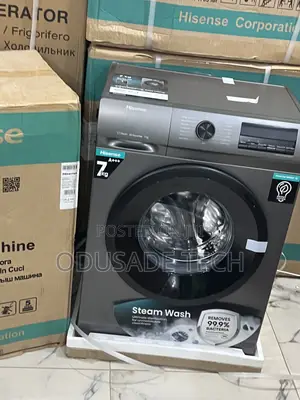 Hisense Efficient 7kg Inverter Washer –1200 Rpm, Smart Tech