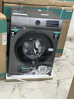 Hisense Smart 7kg Front Load Washer – Silver, 1200rpm