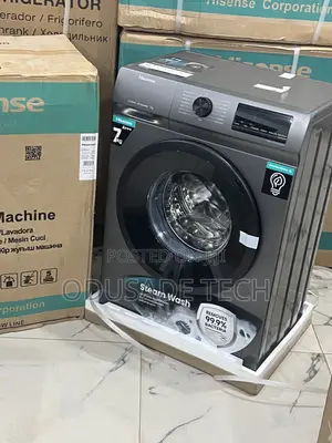 Hisense 7kg Front Load Washer – Inverter, Silver