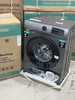Hisense 7kg Inverter Washer – Silver, 1200 RPM