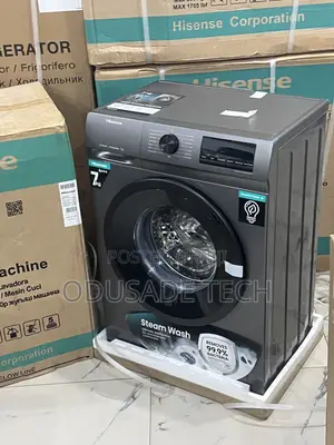 Hisense 7kg Front Loader – Inverter, Silver, 1200rpm