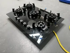 5 Burner Gas Hob Flip Up Inbuilt Cooker