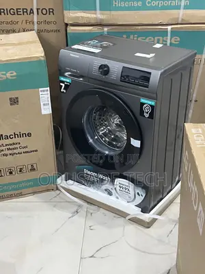 Hisense Premium 7kg Washer – Smart Inverter, Silver Look