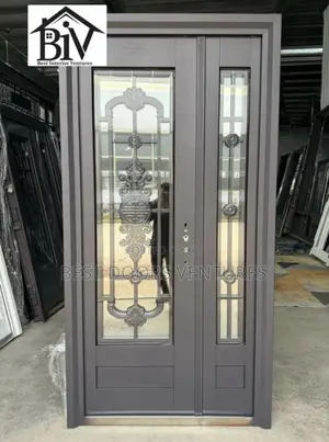 4ft by 8ft French Copper Glass Door