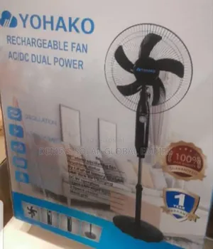 Solar Standing Fan Rechargeable
