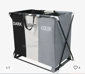 3in1 High Quality Foldable Fabric Movable Laundry Basket